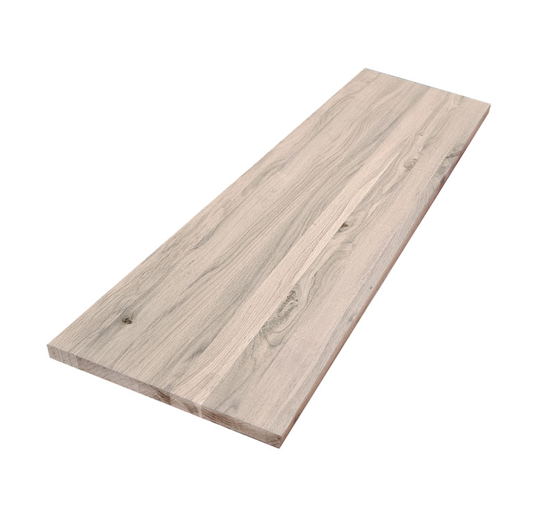 €58,95/m Wildeiche Massivholzplatte 40x300x1000mm Treppenstufe Eichenplatte 
